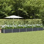 Jardinieră Antracit 600 x 80 x 45 cm Oțel GartenMobel Dekor