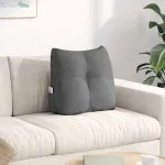 Perna pentru spate Gri închis 45 x 24 x 50 cm țesătură GartenMobel Dekor