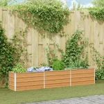 Strat înălțat de grădină Maro deschis 240 x 40 x 45 cm GartenMobel Dekor