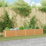 Strat înălțat de grădină Maro deschis 320 x 40 x 45 cm GartenMobel Dekor