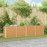 Strat înălțat de grădină Maro deschis 320 x 40 x 77 cm GartenMobel Dekor