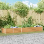 Strat înălțat de grădină Maro deschis 400 x 80 x 45 cm GartenMobel Dekor