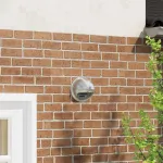 Capace de ventilație pentru aer 2 pcs Argintiu 200 mm GartenMobel Dekor