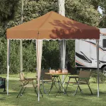 Cort de Petrecere Pop-up Bej 195 x 195 x 245 cm Material Oxford GartenMobel Dekor