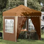 Cort de Petrecere Pop-up Bej 195 x 195 x 245 cm Material Oxford GartenMobel Dekor