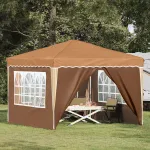 Cort de Petrecere Pop-up Bej 288 x 288 x 245 cm Material Oxford GartenMobel Dekor
