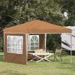 Cort de Petrecere Pop-up Bej 288 x 288 x 245 cm Material Oxford GartenMobel Dekor