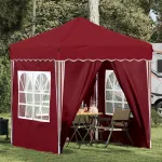 Cort de Petrecere Pop-up Burgundy 195 x 195 x 245 cm GartenMobel Dekor