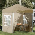 Cort de Petrecere Pop-up Crem 195 x 195 x 245 cm GartenMobel Dekor
