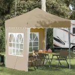 Cort de Petrecere Pop-up Crem 195 x 195 x 245 cm GartenMobel Dekor