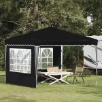 Cort de Petrecere Pop-up Negru 288 x 288 x 245 cm GartenMobel Dekor