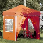 Cort de Petrecere Pop-up Portocaliu 195 x 195 x 245 cm GartenMobel Dekor