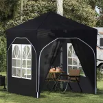 Cort de Petrecere Pop-up 192 x 192 x 245 cm Antracit GartenMobel Dekor
