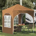 Cort de Petrecere Pop-up 192 x 192 x 245 cm Bej GartenMobel Dekor
