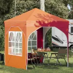 Cort de Petrecere Pop-up 192 x 192 x 245 cm Portocaliu GartenMobel Dekor