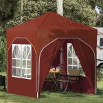 Cort de Petrecere Pop-up 192 x 192 x 245 cm Terracota GartenMobel Dekor