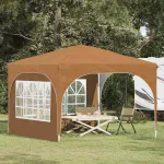 Cort de Petrecere Pop-up 290 x 290 x 245 cm Bej GartenMobel Dekor