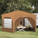 Cort de Petrecere Pop-up 290 x 290 x 245 cm Bej GartenMobel Dekor