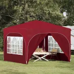 Cort de Petrecere Pop-up 290 x 290 x 245 cm Burgundy GartenMobel Dekor
