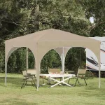 Cort de Petrecere Pop-up 290 x 290 x 245 cm Crem GartenMobel Dekor