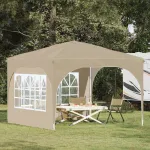 Cort de Petrecere Pop-up 290 x 290 x 245 cm Crem GartenMobel Dekor