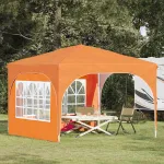 Cort de Petrecere Pop-up 290 x 290 x 245 cm Portocaliu GartenMobel Dekor