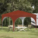 Cort de Petrecere Pop-up 290 x 290 x 245 cm Terracota GartenMobel Dekor