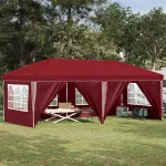 Cort de Petrecere Pop-up 575 x 288 x 245 cm Burgundy GartenMobel Dekor