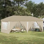 Cort de Petrecere Pop-up 575 x 288 x 245 cm Crem GartenMobel Dekor