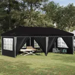 Cort de Petrecere Pop-up 575 x 288 x 245 cm Negru GartenMobel Dekor