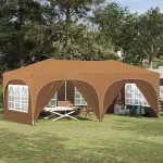 Cort de Petrecere Pop-up Bej 575 x 288 x 245 cm Material Oxford GartenMobel Dekor