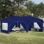 Cort de Petrecere Pop-up albastru 575 x 288 x 245 cm GartenMobel Dekor