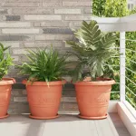 Ghiveci rotund pentru flori 24 pcs Roșu cărămidă Ø 39 x 32 cm GartenMobel Dekor