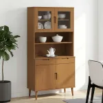 Hutch Caramel 90 x 35 x 100 cm GartenMobel Dekor