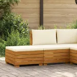 Set de lounge pentru grădină 2 Bucată Maro Lemn Solid de Acacia GartenMobel Dekor