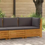 Set de lounge pentru grădină 2 Bucată Maro Lemn Solid de Acacia GartenMobel Dekor
