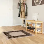 Covor Runner MARSA Negru 100 x 100 cm Poliester și PVC GartenMobel Dekor