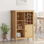 Cabinet pentru vin HILL Maro miere 79.5 x 40 x 107.5 cm GartenMobel Dekor