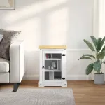 Dulap HiFi Alb 60 x 50 x 82 cm Lemn de pin masiv GartenMobel Dekor
