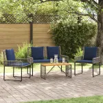 Set de Mobilier pentru Exterior cu pernă oțel GartenMobel Dekor