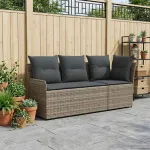 Canapea cu braț în grădină cu canapea colțară 2 Bucată Ratan PE GartenMobel Dekor