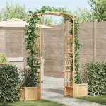 Arc de Grădină natural 177 x 40 x 205 cm Bambus GartenMobel Dekor