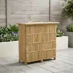 Masă de bar exterioară natural 115 x 55 x 105 cm Bambus GartenMobel Dekor
