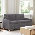 Canapea Gri închis 156 x 81 x 87,5 cm Poliester GartenMobel Dekor