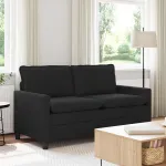 Canapea Negru 156 x 81 x 87,5 cm Catifea GartenMobel Dekor