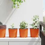 Vaza pentru flori 200 pcs Terracota Ø 15 x 13 cm Plastic GartenMobel Dekor