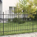 Gard cu țărușe Asten Negru GartenMobel Dekor