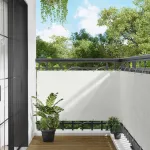 Ecran de balcon 90 x 200 cm Oxford alu acoperit cu PU GartenMobel Dekor