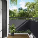 Ecran de balcon Antracit 75 x 200 cm Oxford alu acoperit cu PU GartenMobel Dekor