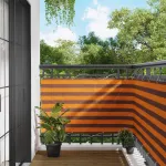 Ecran de balcon Portocalie și maro 90 x 200 cm GartenMobel Dekor